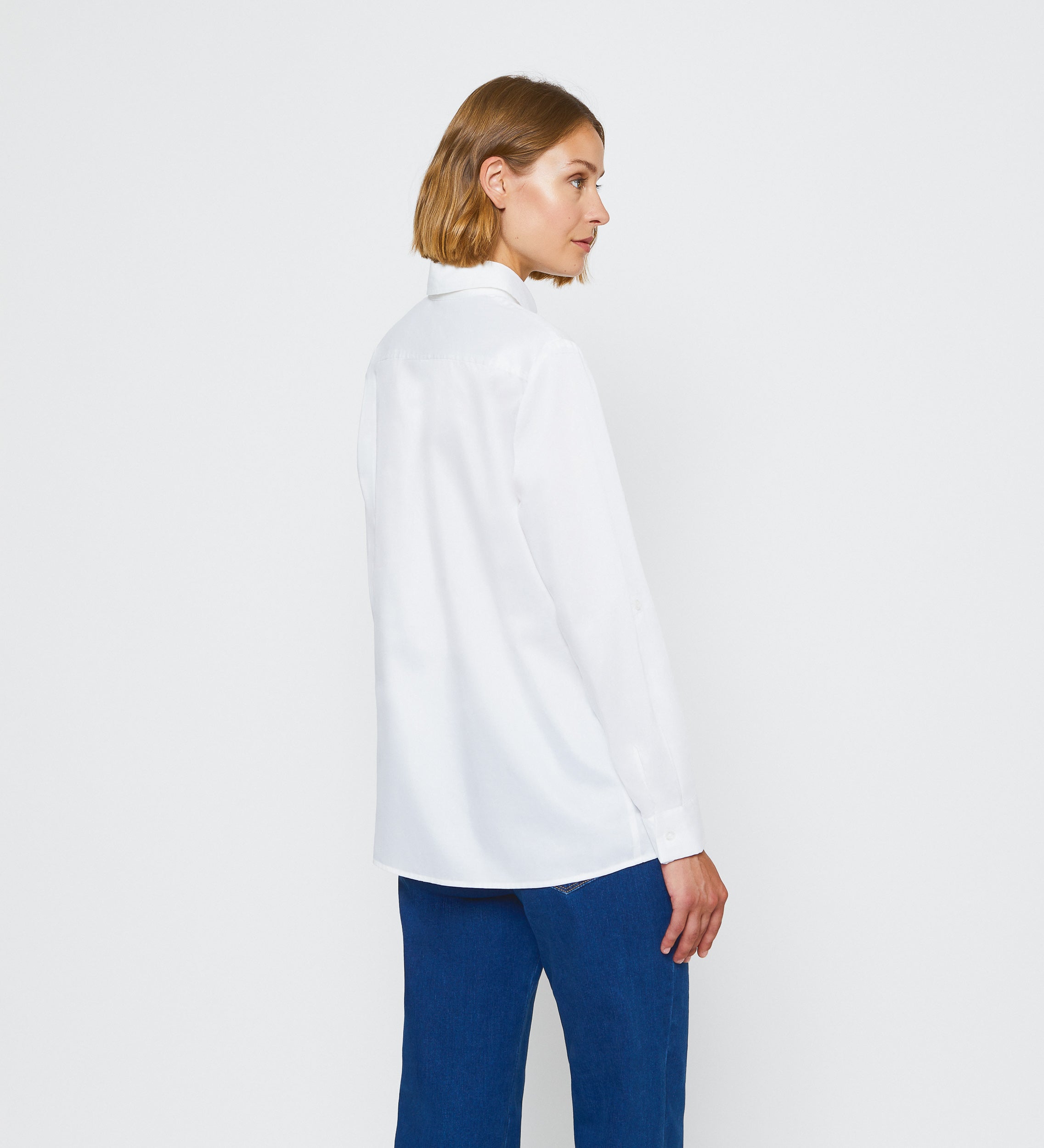 Camisa satén algodón