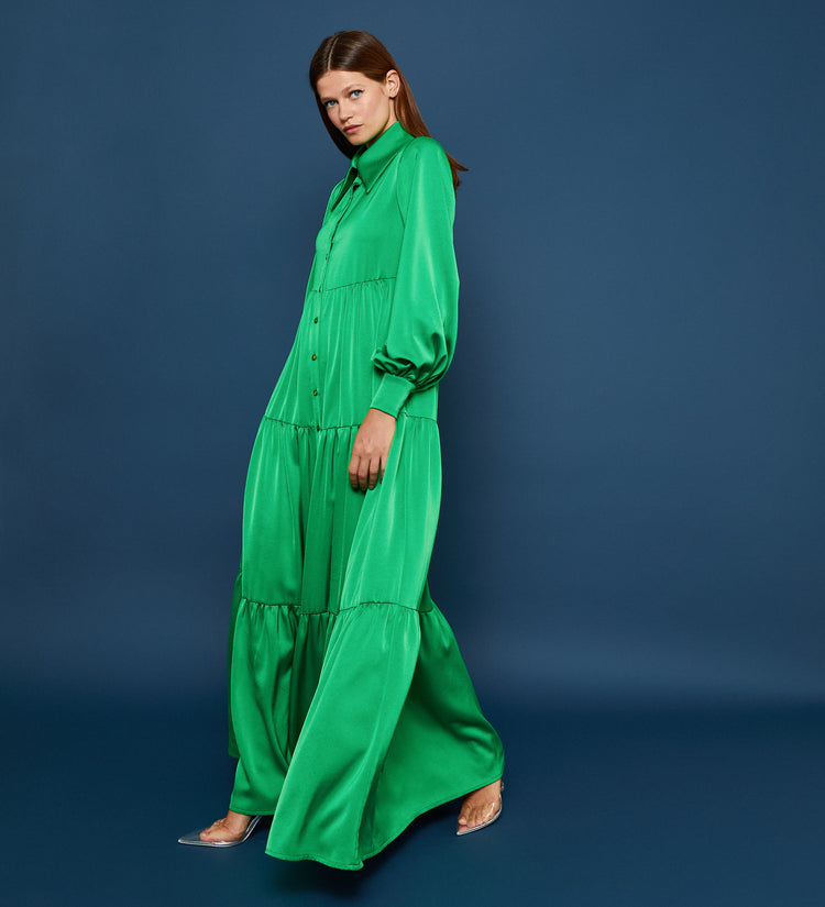 Vestido Manga larga fluido