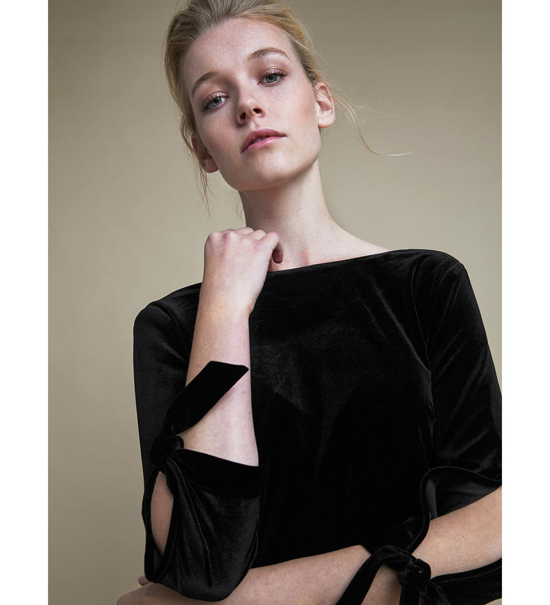 Vestido tubo terciopelo
