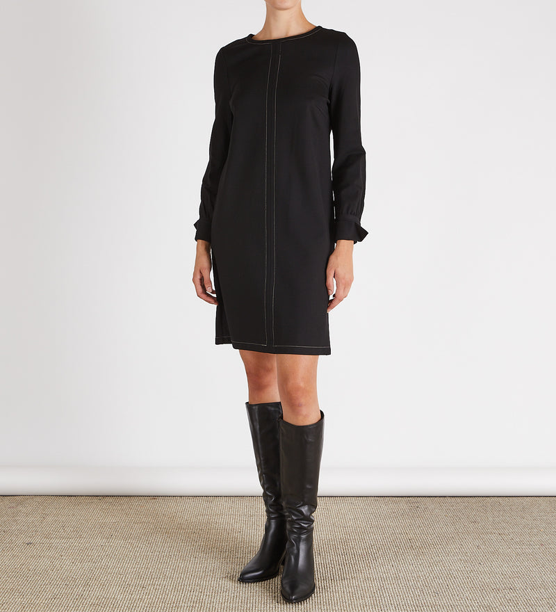 Straight knit dress