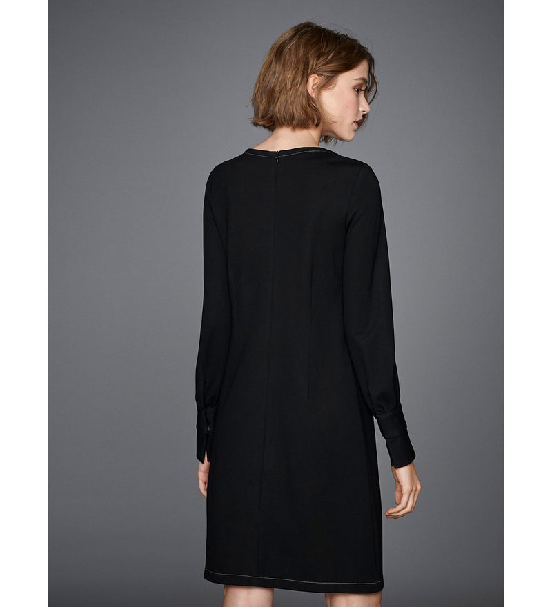 Straight knit dress