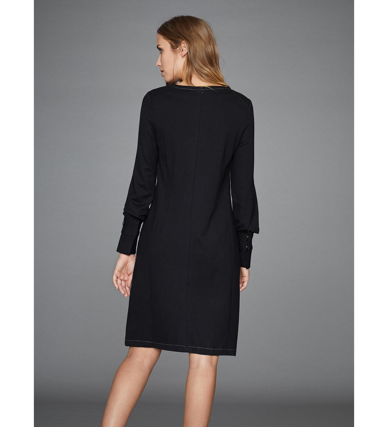 Straight knit dress