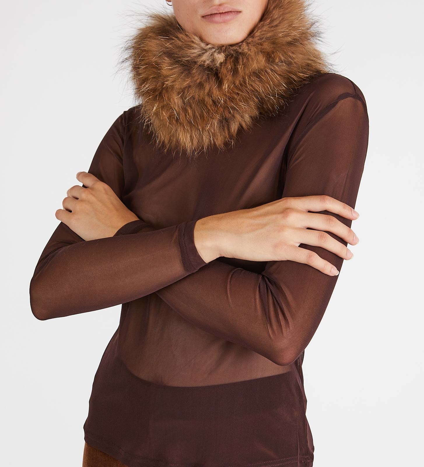 real fur collar