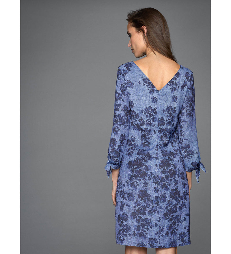 Blue floral dress