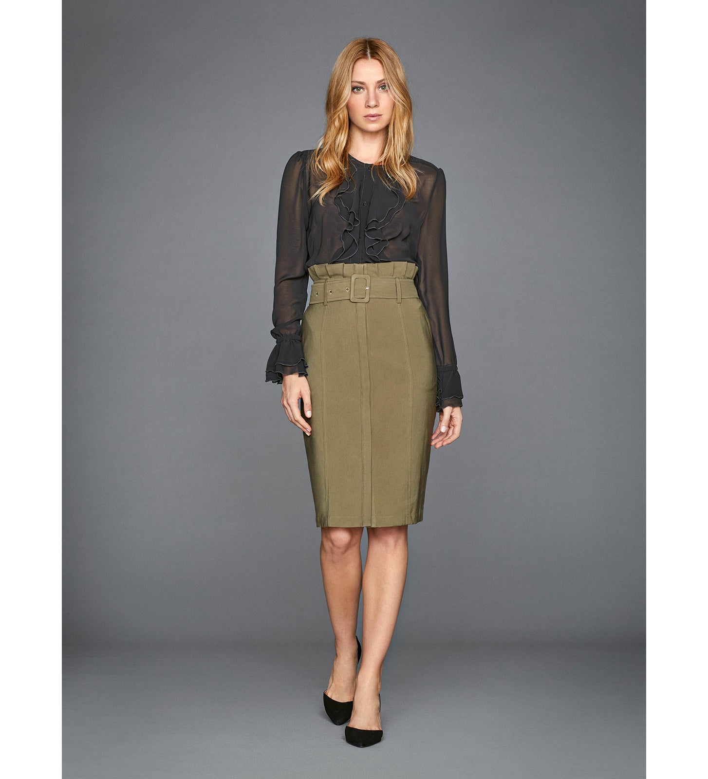 Falda midi