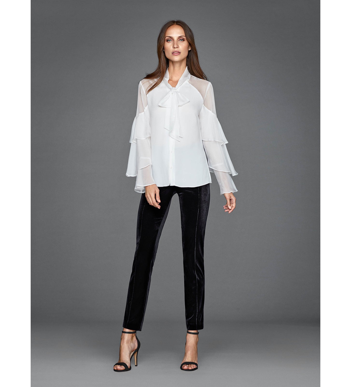 Ruffle sleeve blouse