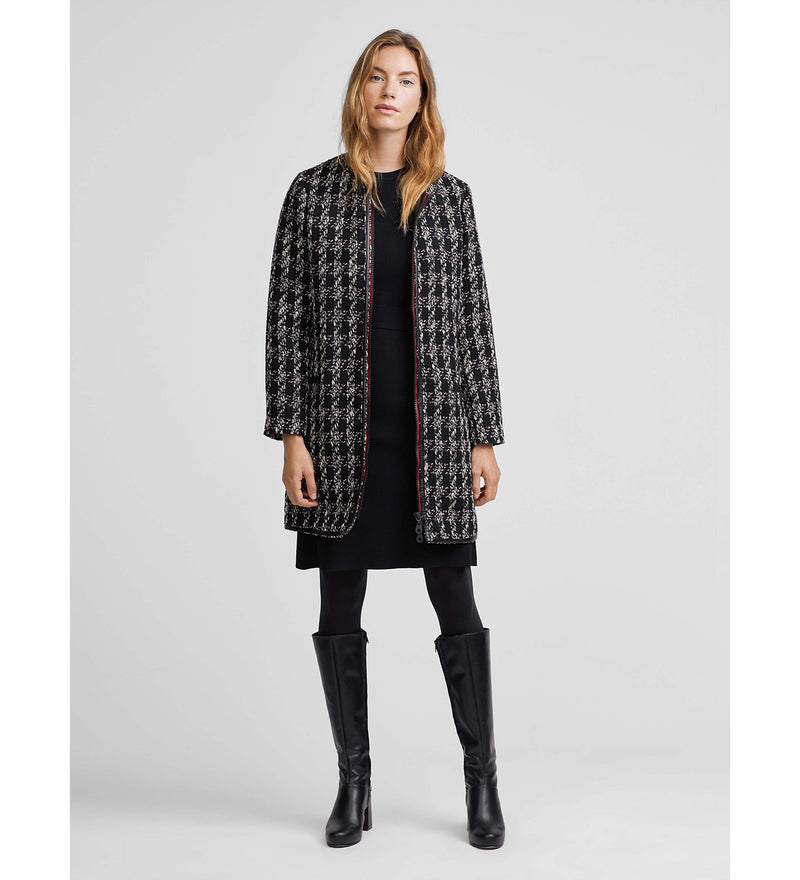 Abrigo tweed