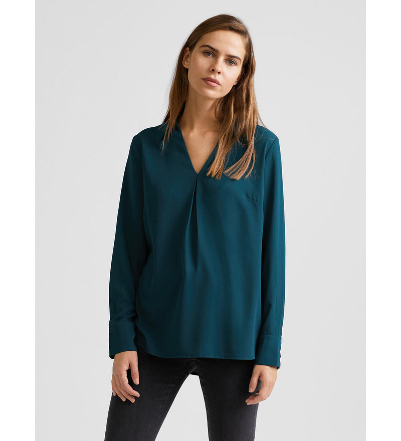 Blusa cuello pico