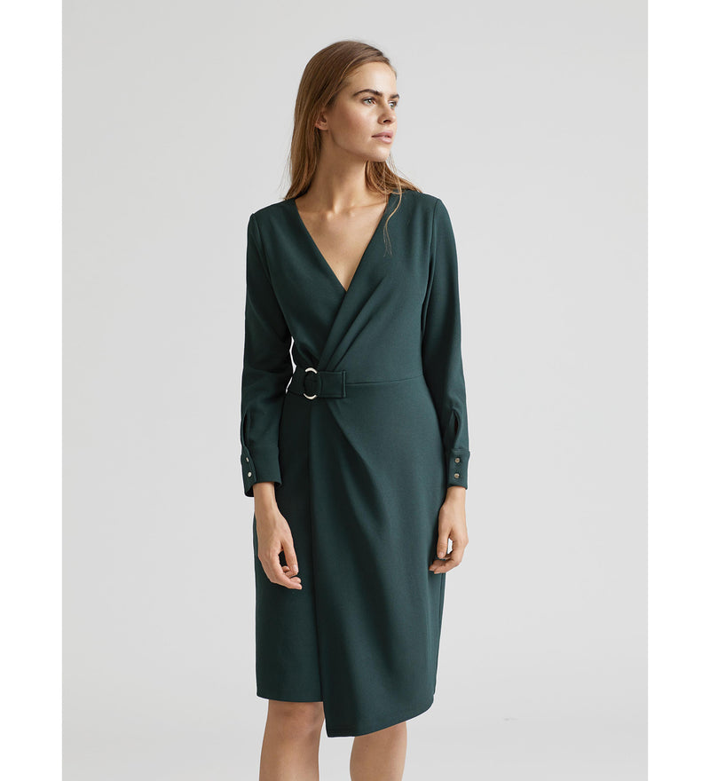 Vestido escote cruzado