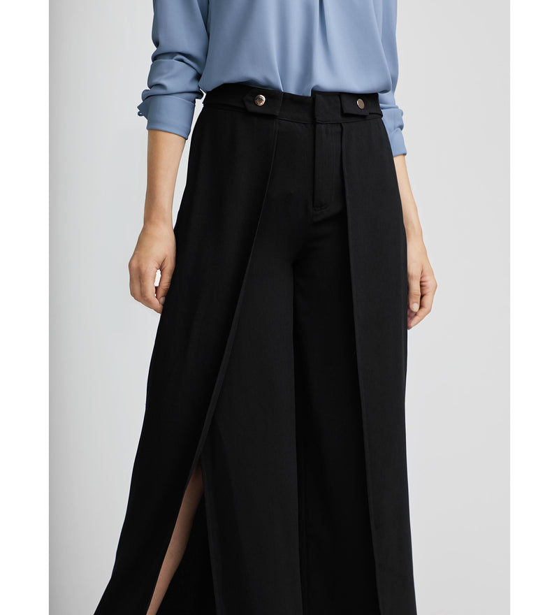Pantalón palazzo con aberturas