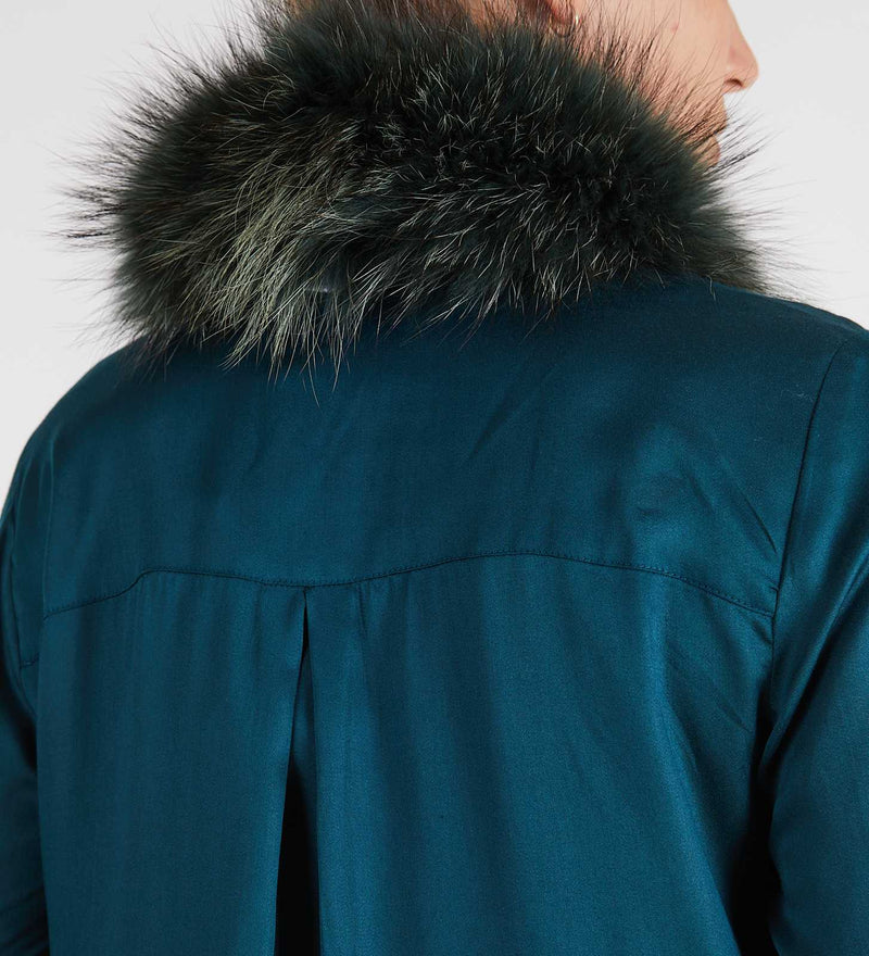 real fur collar