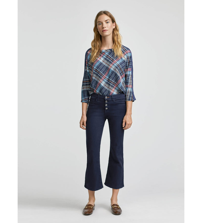 Cropped flared jeans