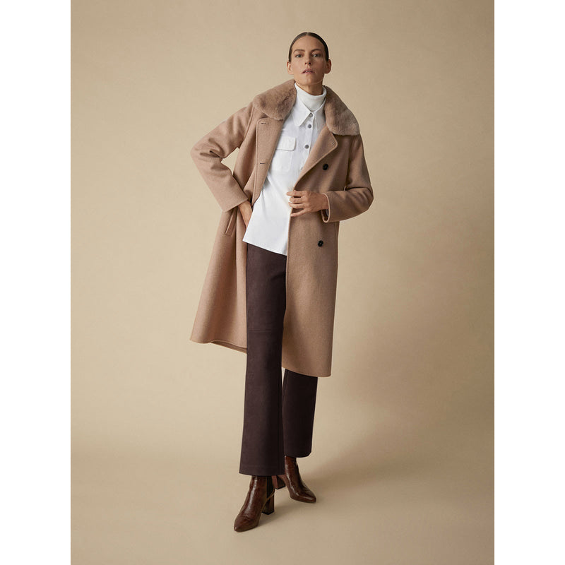 Long collar coat