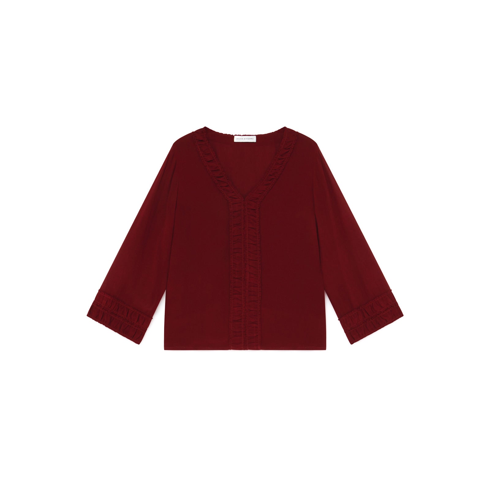 Blusa de crêpe