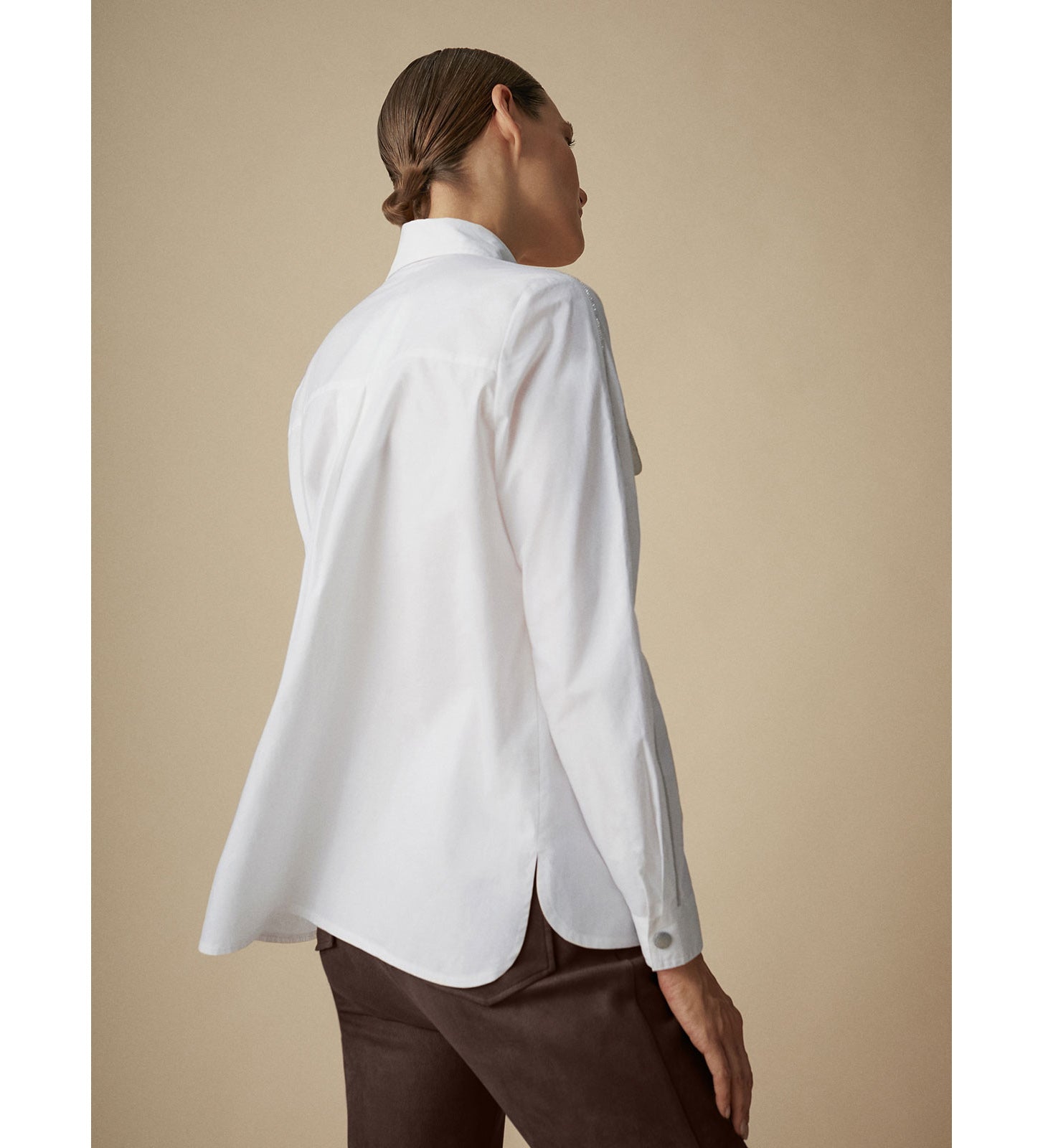 Camisa popelín pasamanería