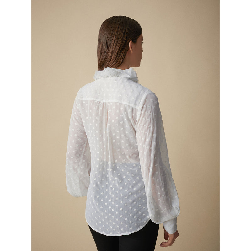 Blusa romántica gasa