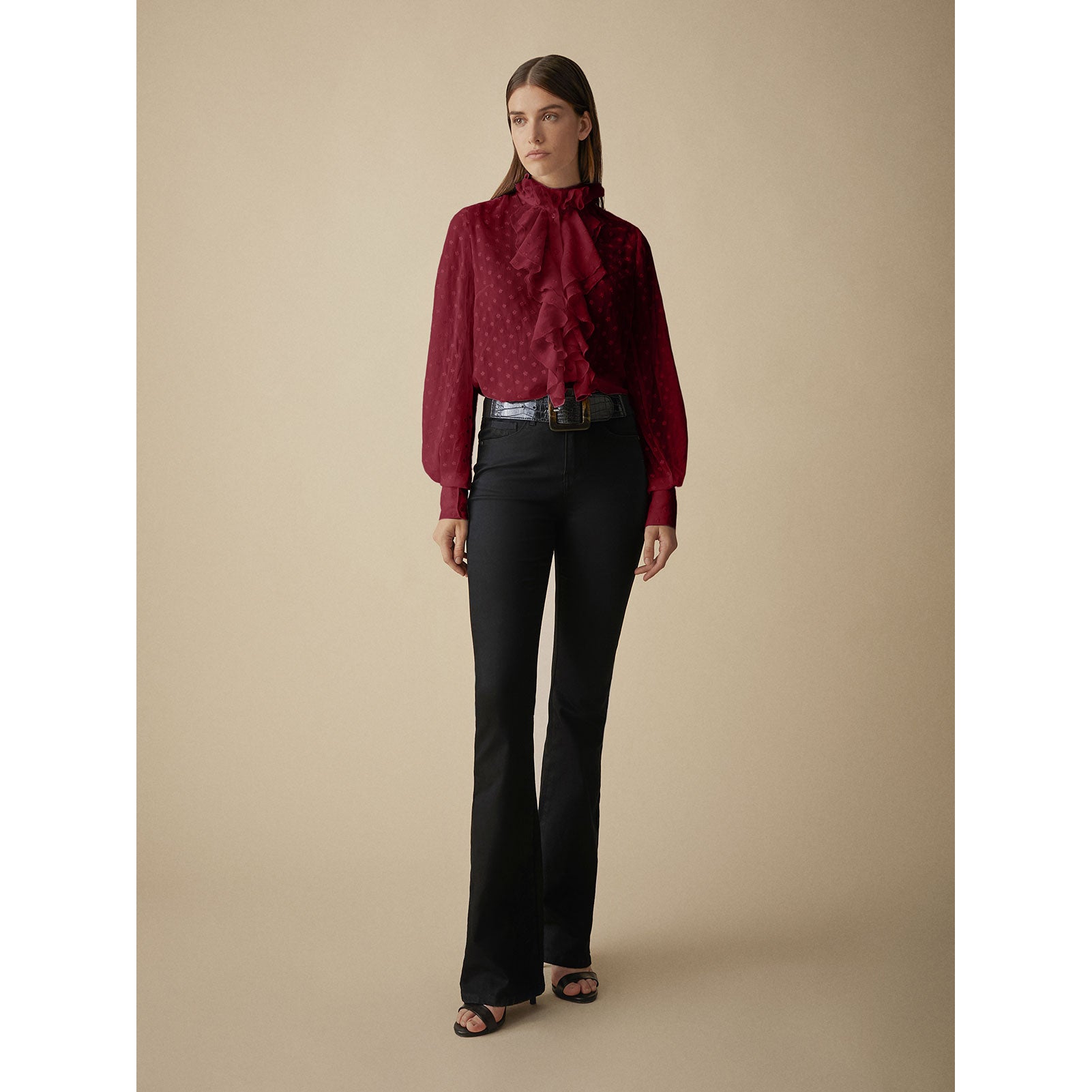 Blusa romántica gasa
