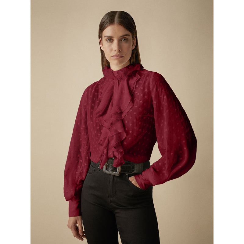Romantic chiffon blouse