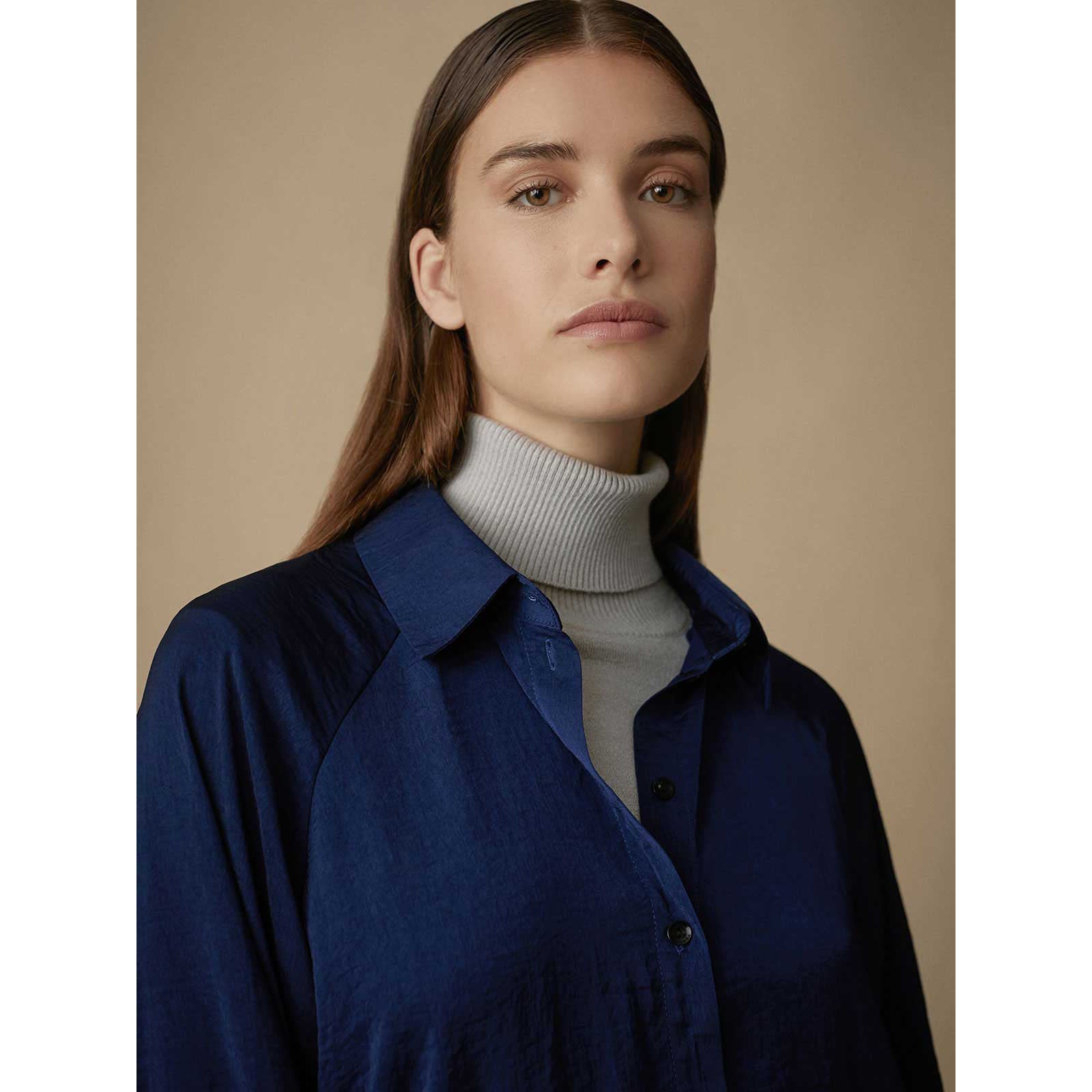 Blusón fluido camisero