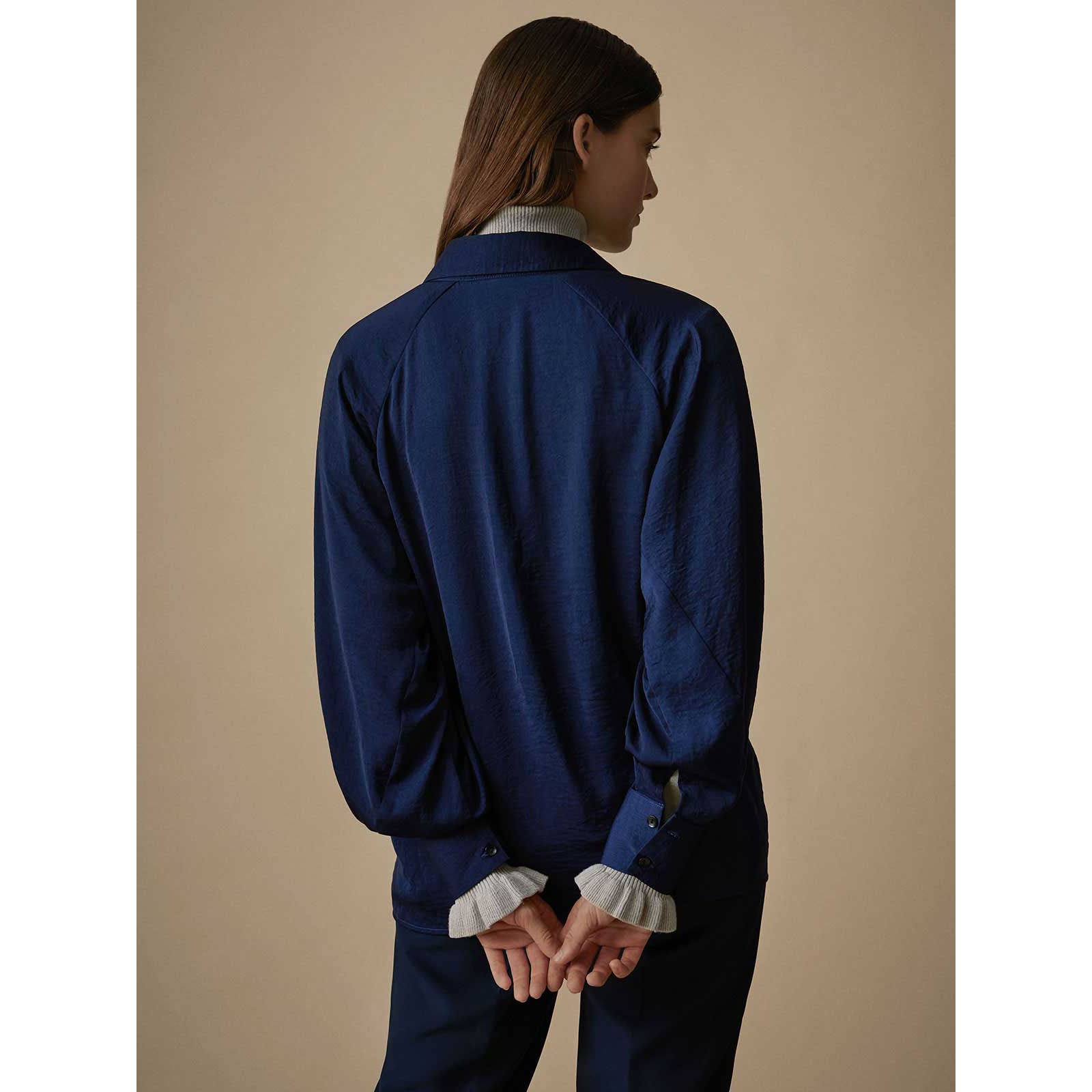 Blusón fluido camisero