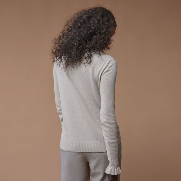Sweater with sleeve detail