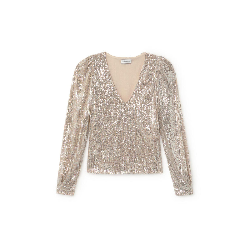 Stretch sequin top
