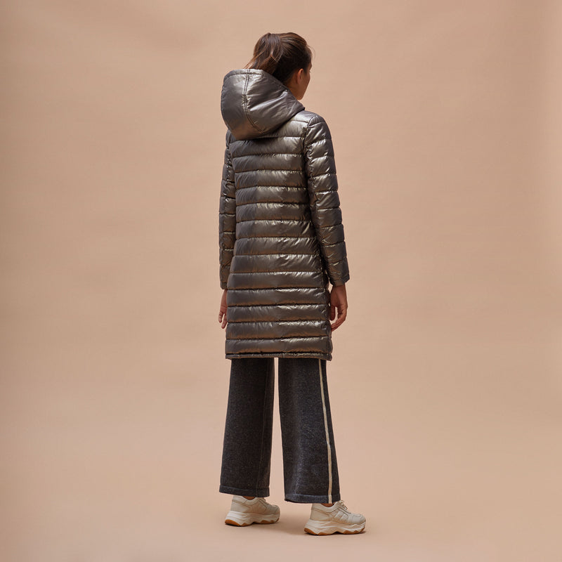 Long reversible parka