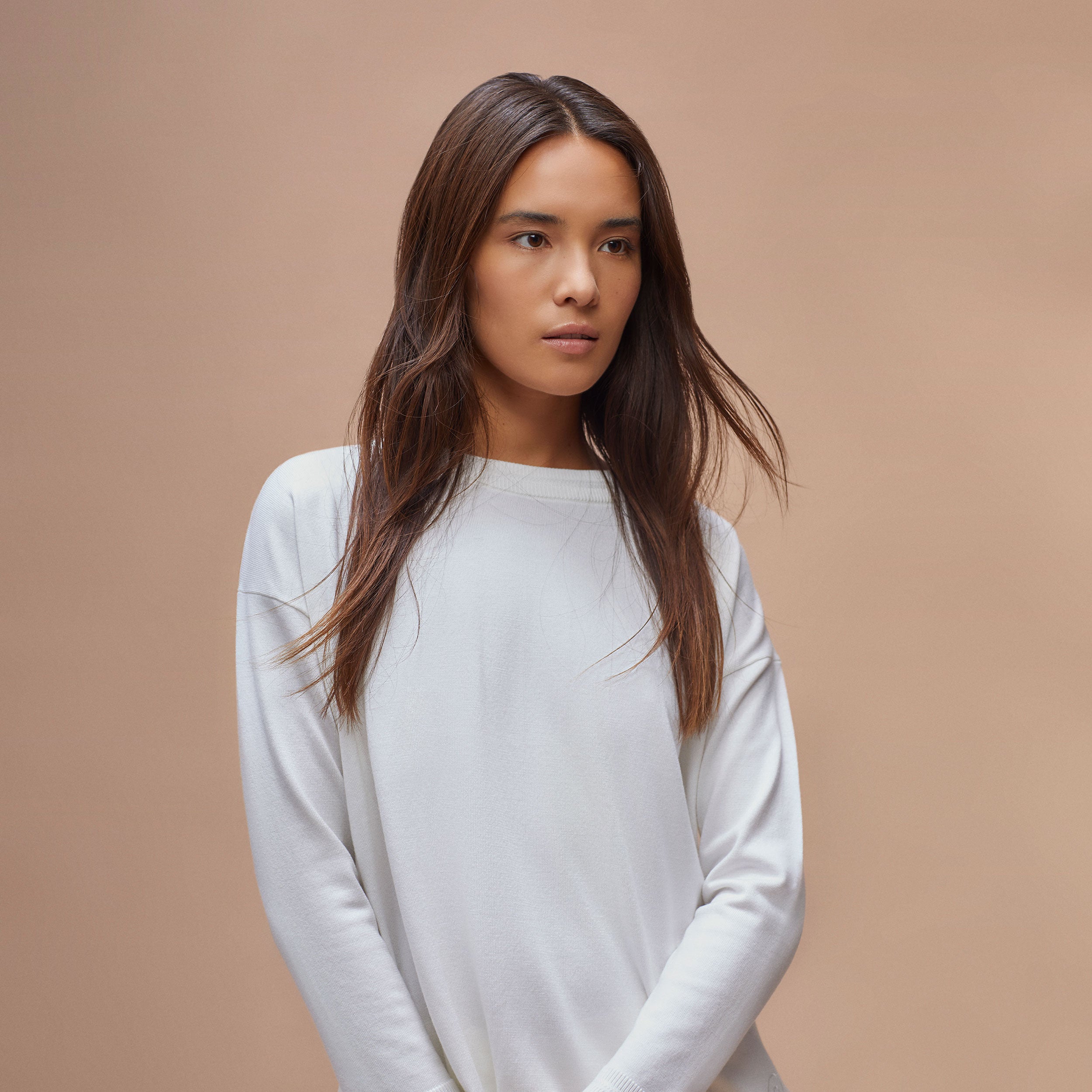 Oversize button sweater