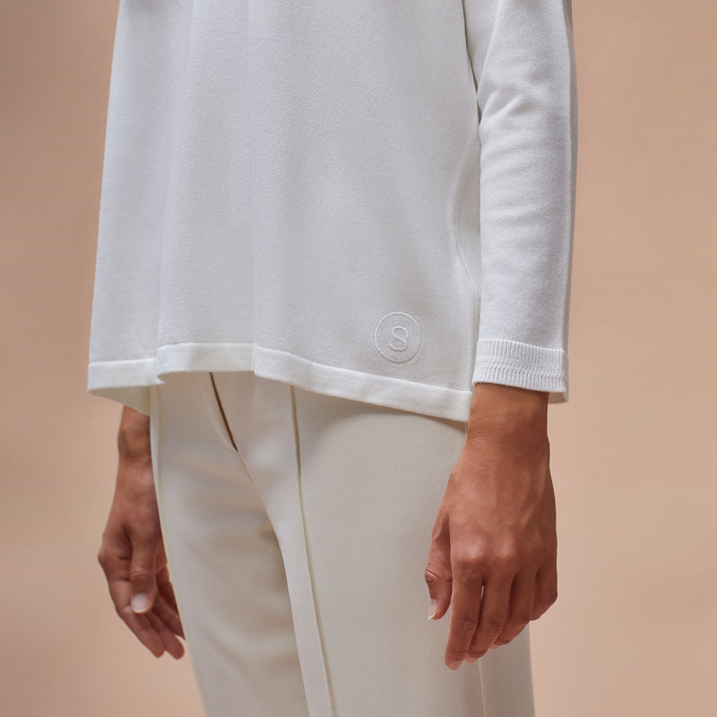 Oversize button sweater