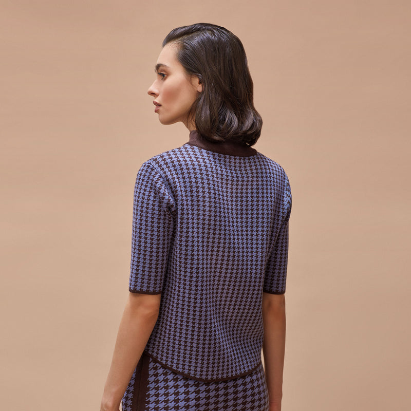 Top jacquard punto