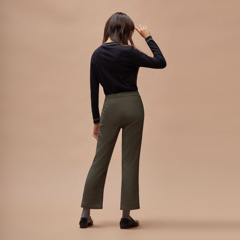 Flared crop pants
