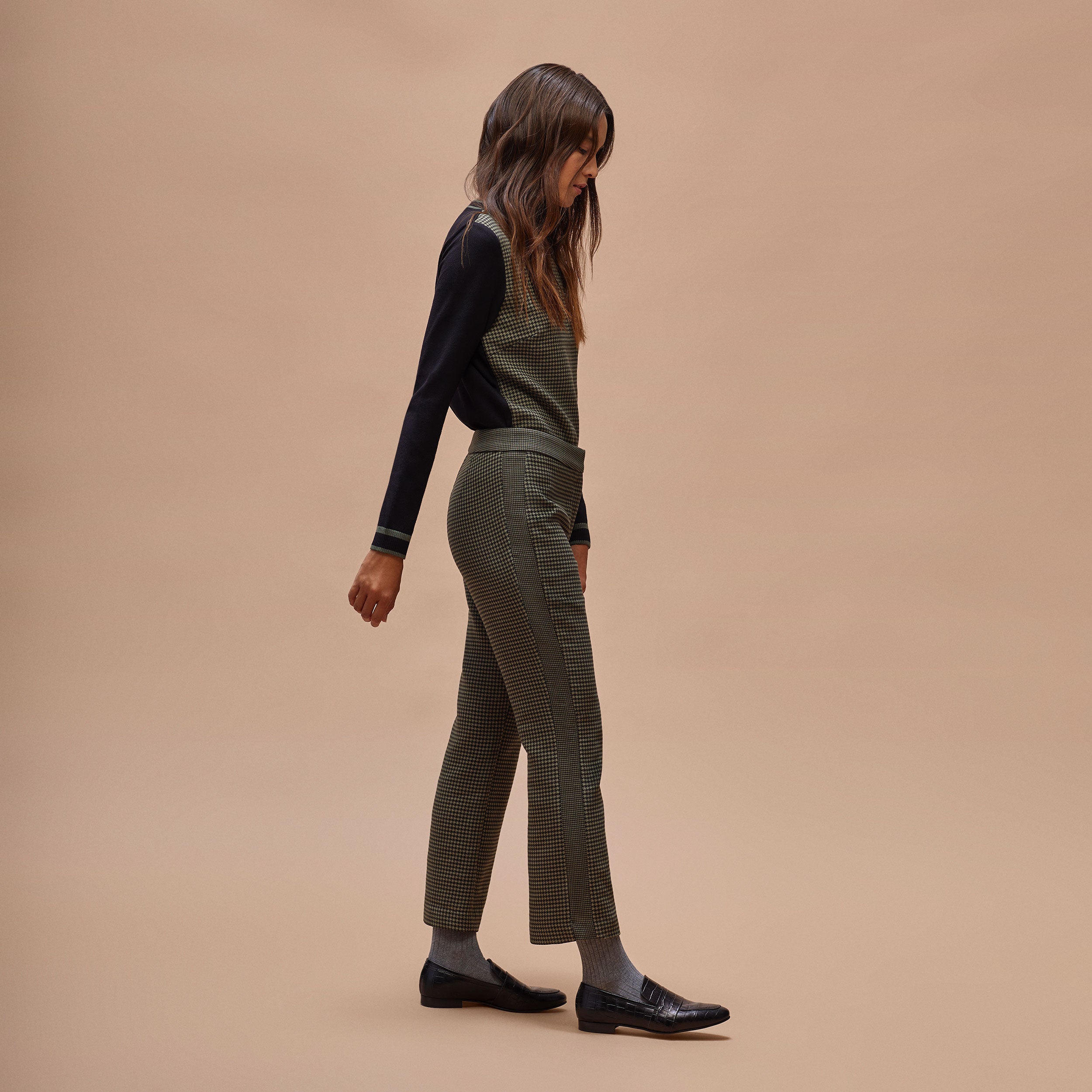Flared crop pants