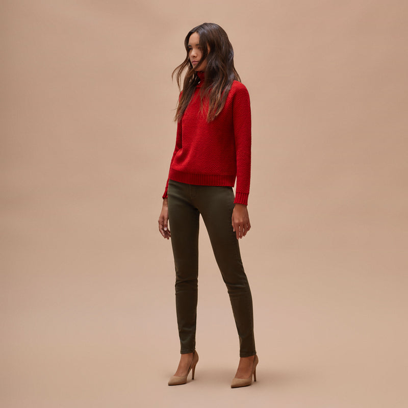 high neck sweater