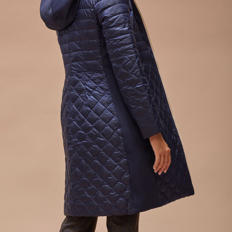 Long reversible parka