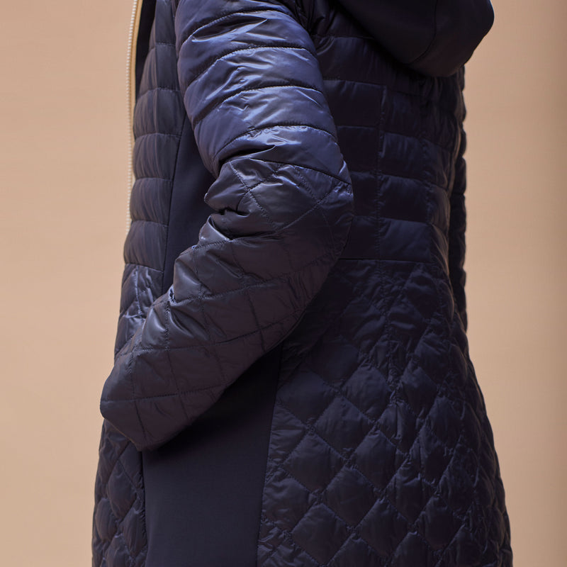 Long reversible parka