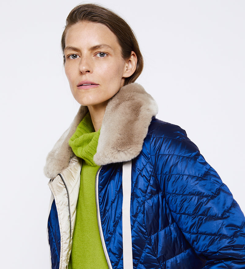 Long reversible parka