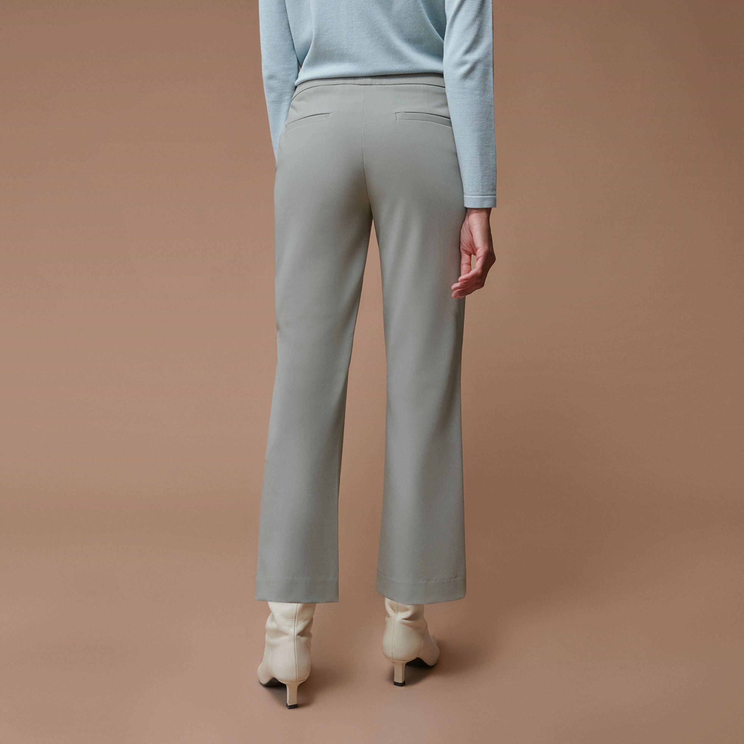 Flared crop pants