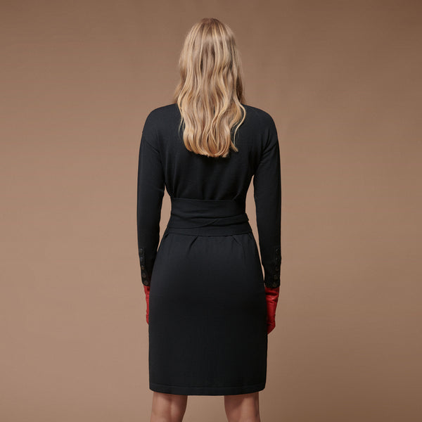 Vestido punto lazada