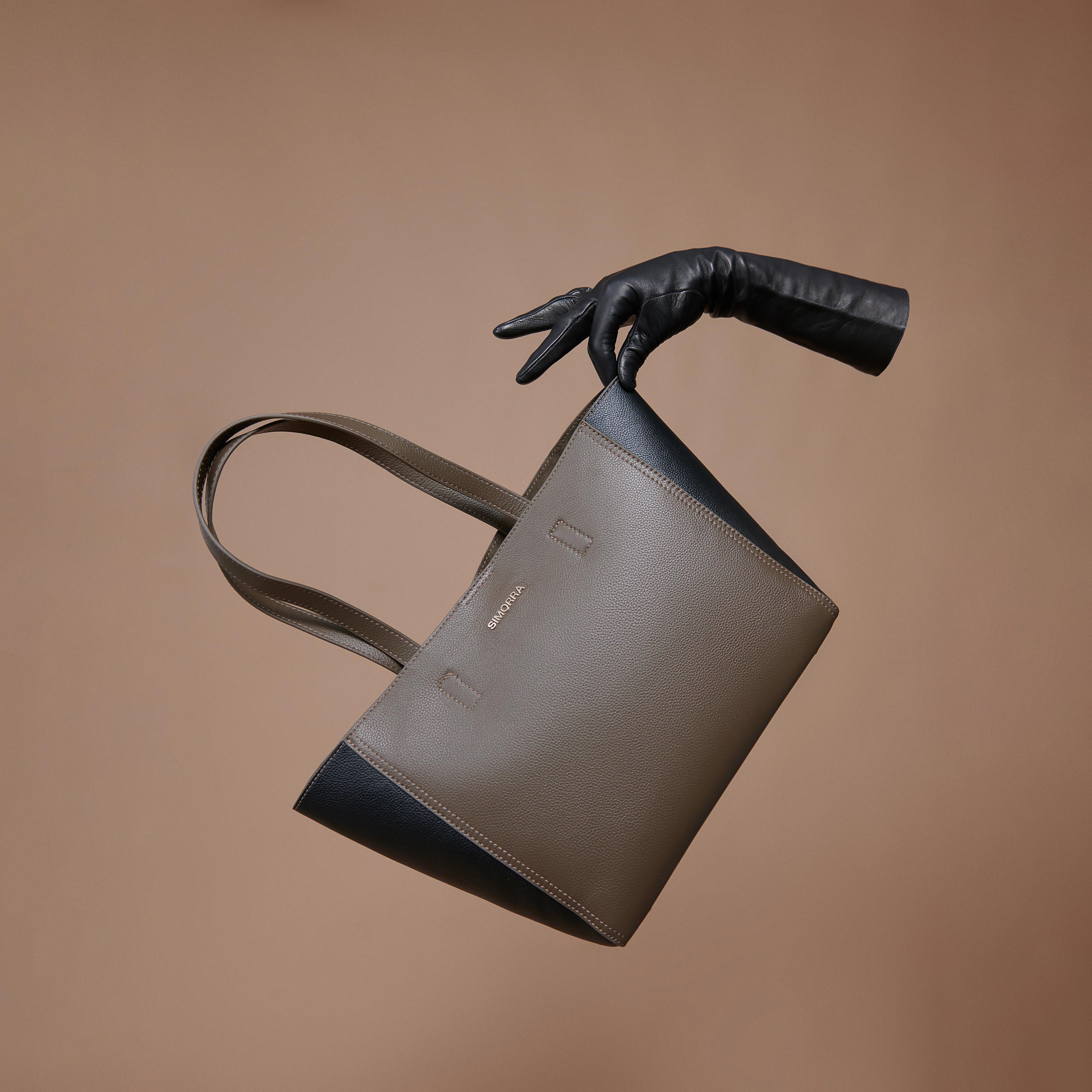 Bolso shopper piel