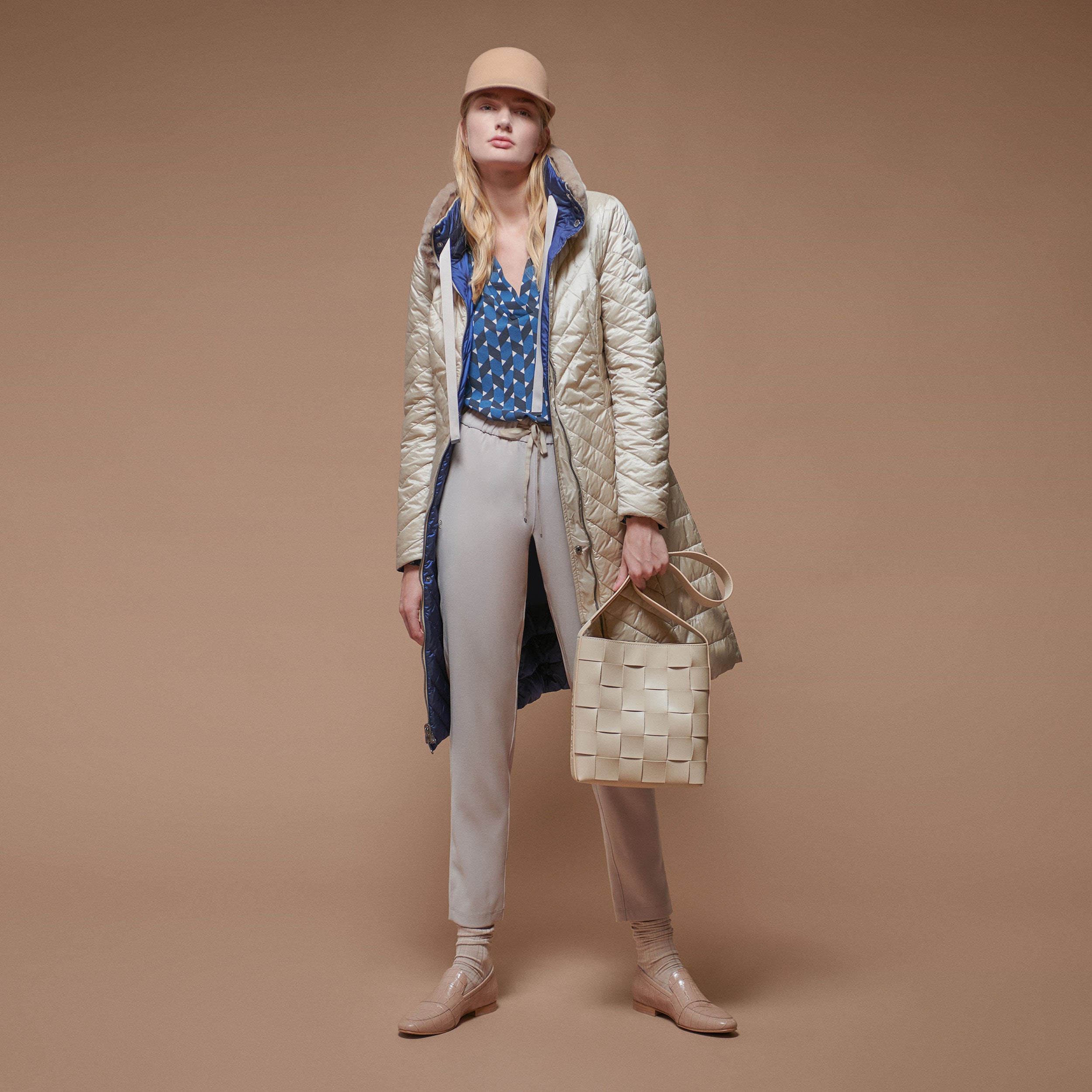 Bolso piel entrelazada