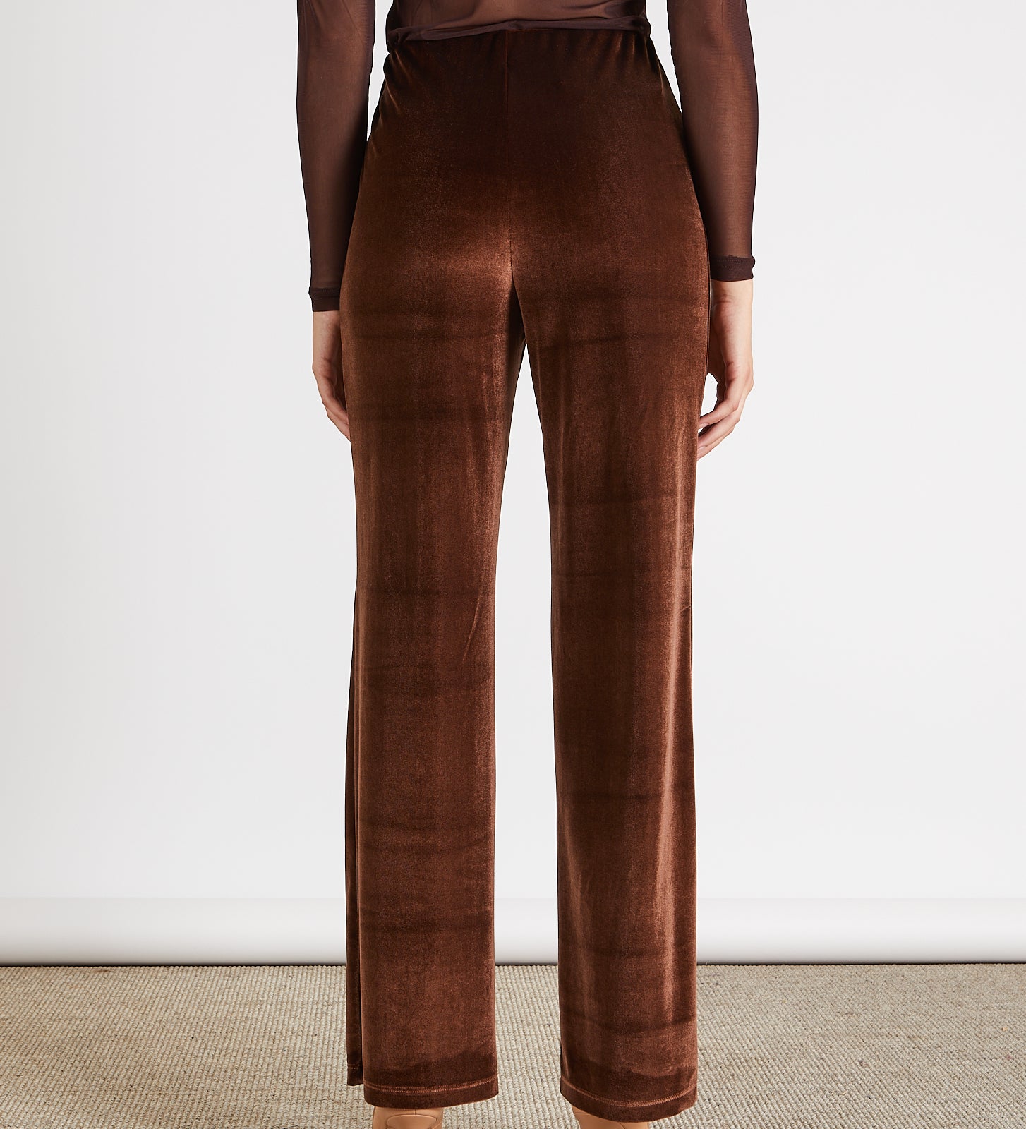 Pantalón ancho terciopelo