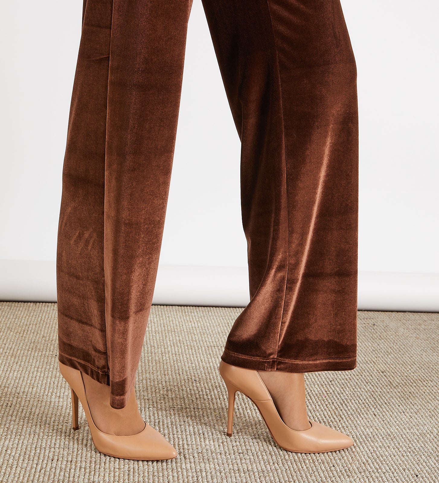 Pantalón ancho terciopelo