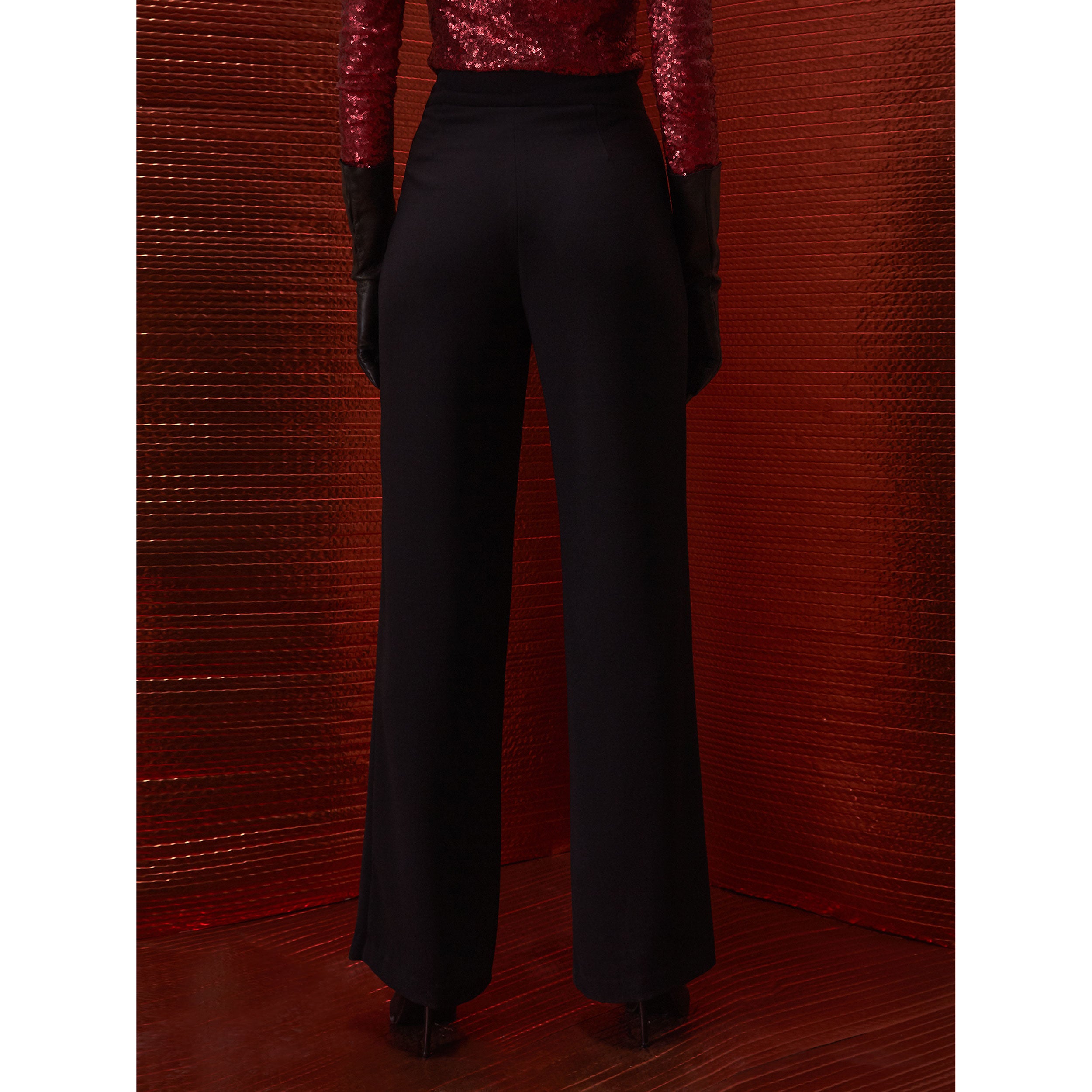 Pantalón ancho crepe
