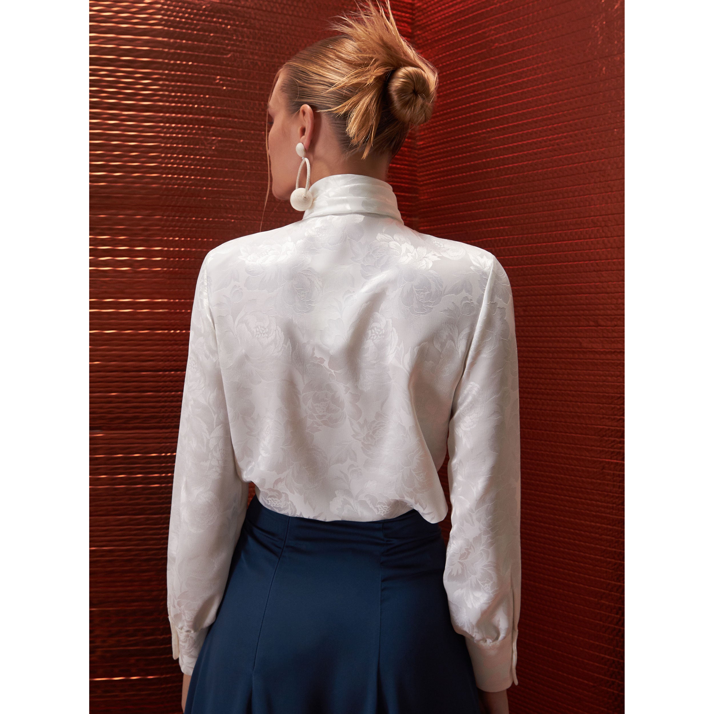 Blusa lazada cuello