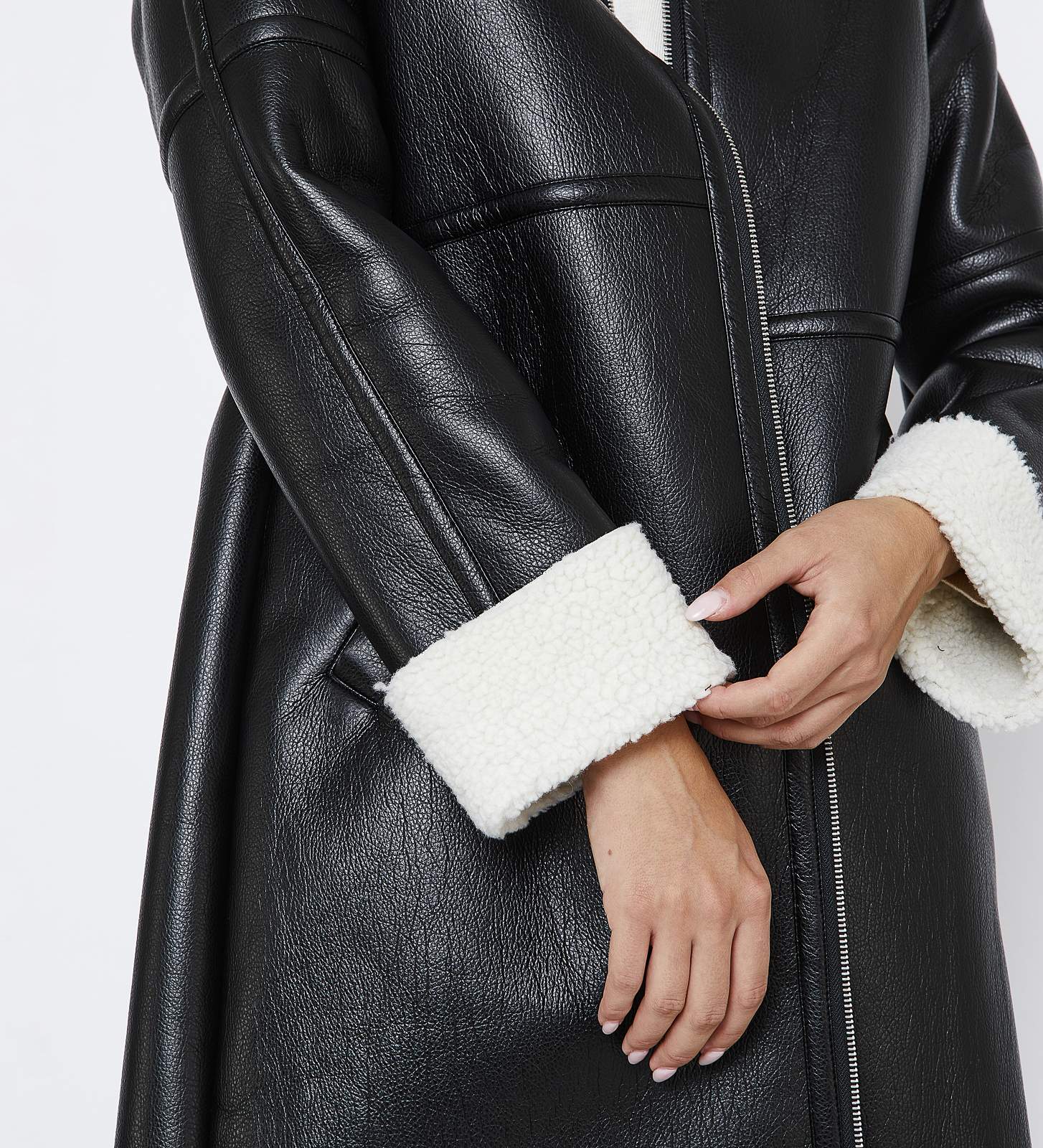 Chaquetón ecopiel borrego