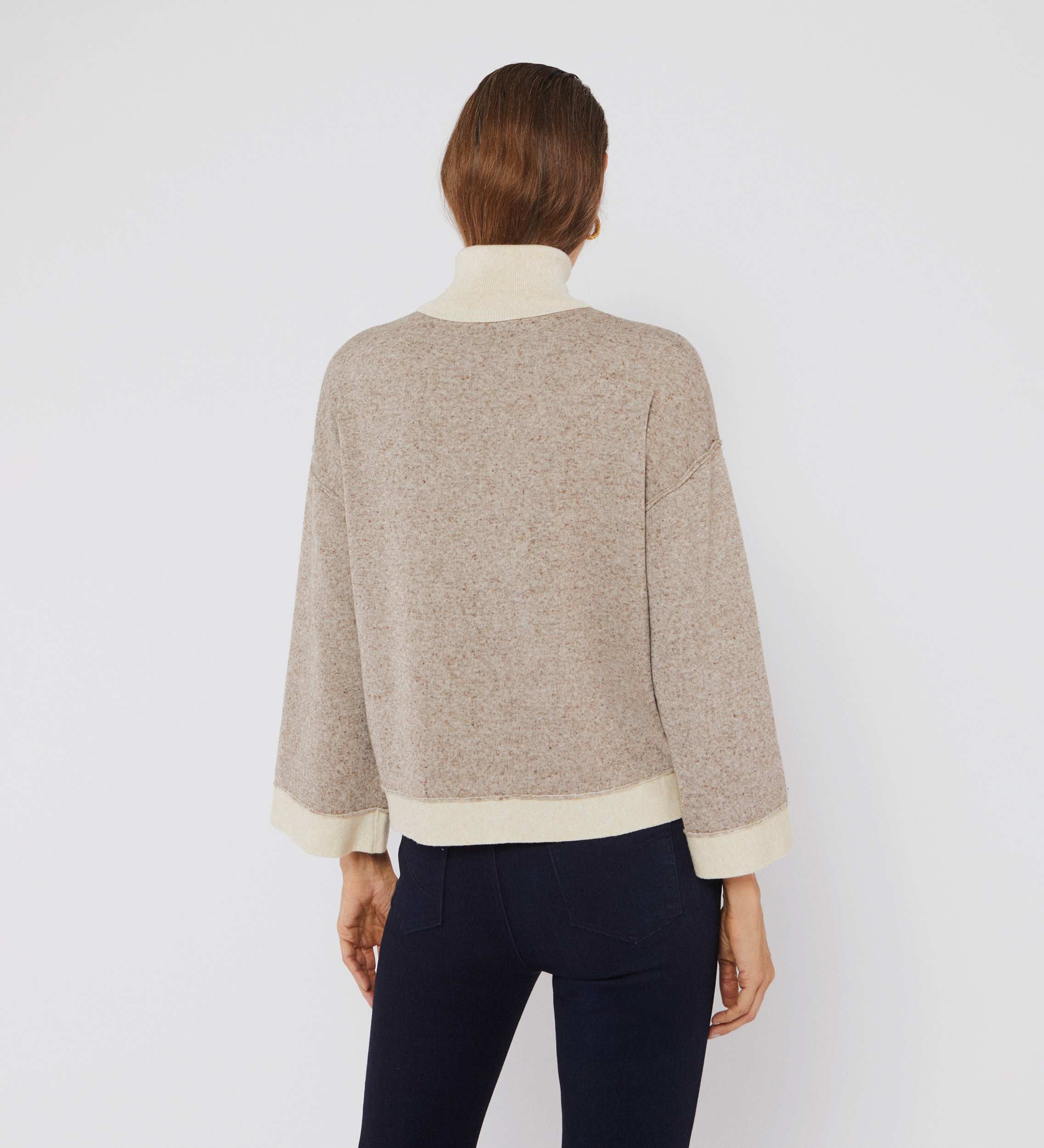 high neck sweater