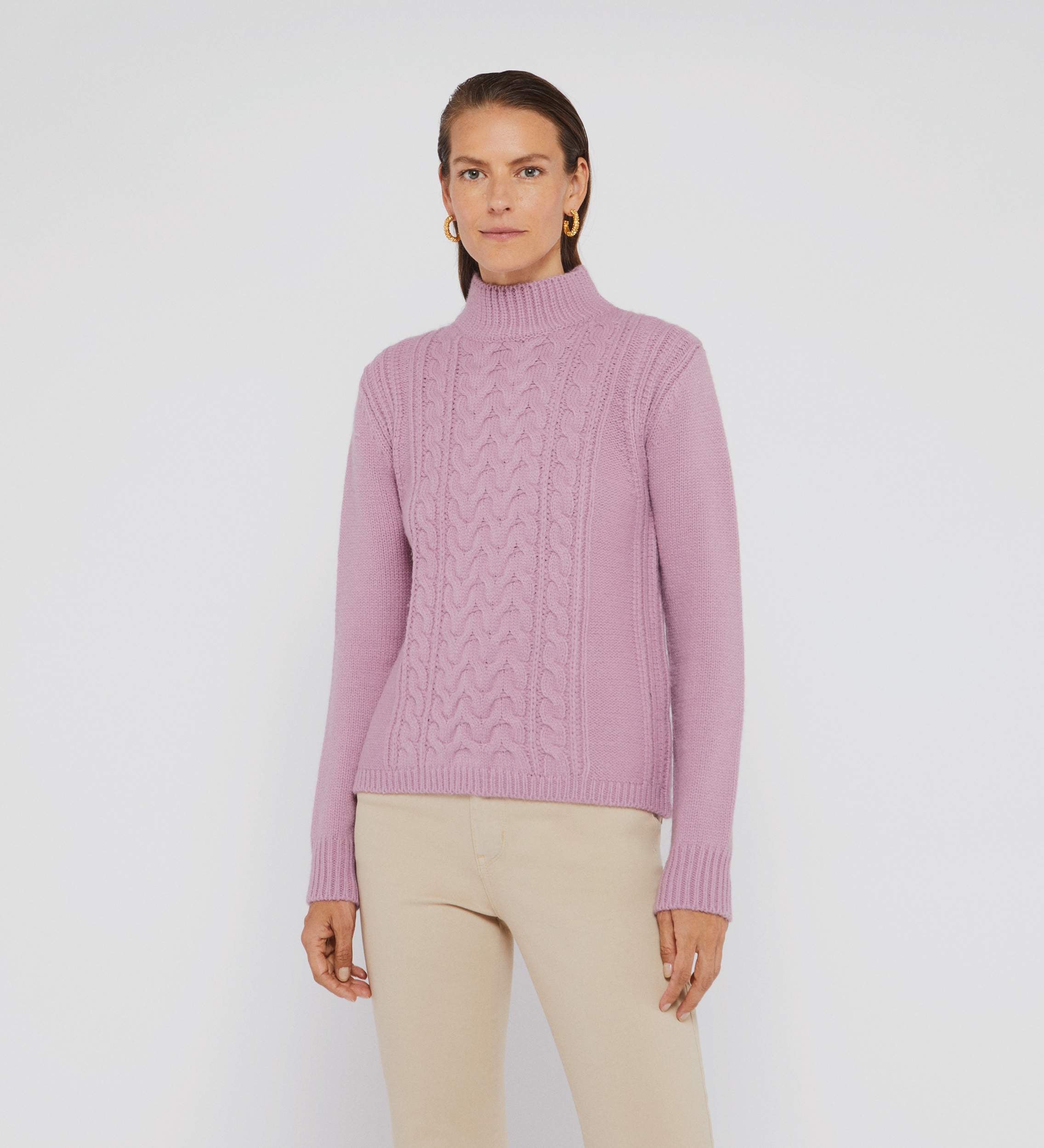high neck sweater