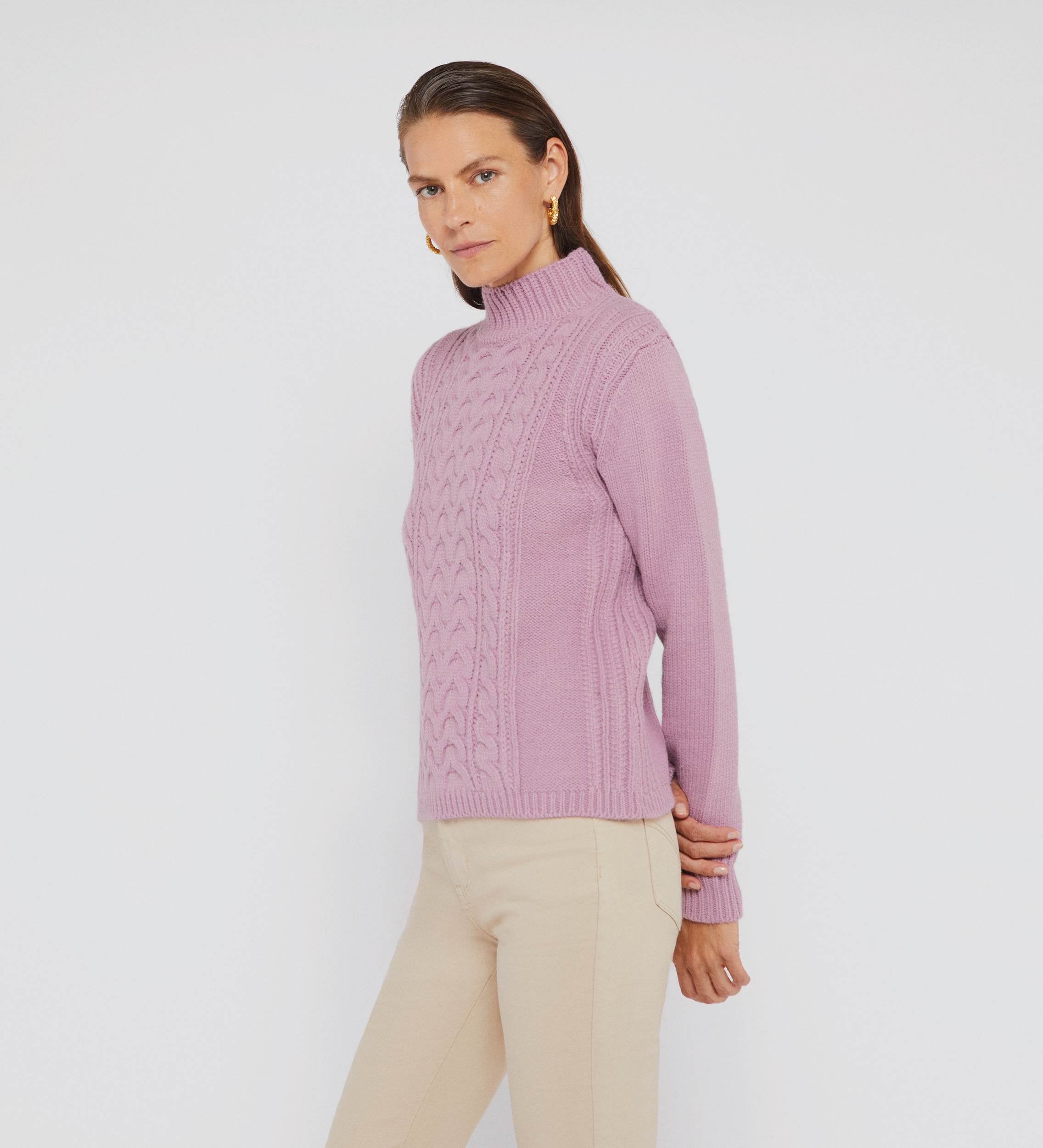 high neck sweater