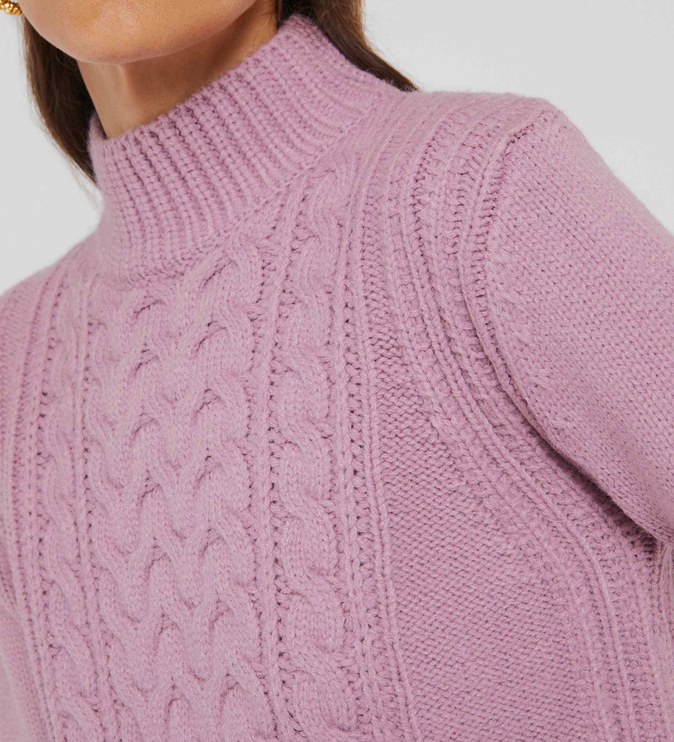 high neck sweater