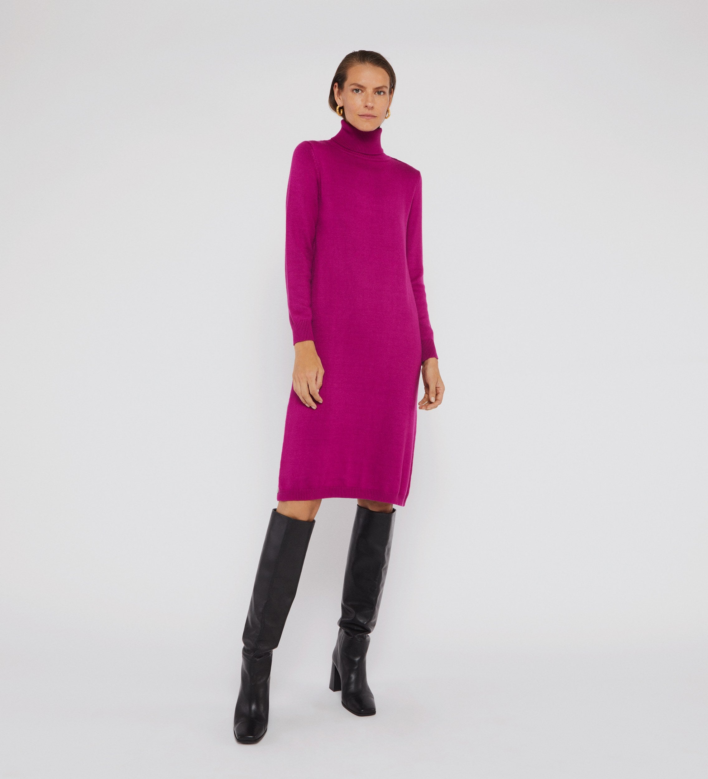 Vestido cuello alto